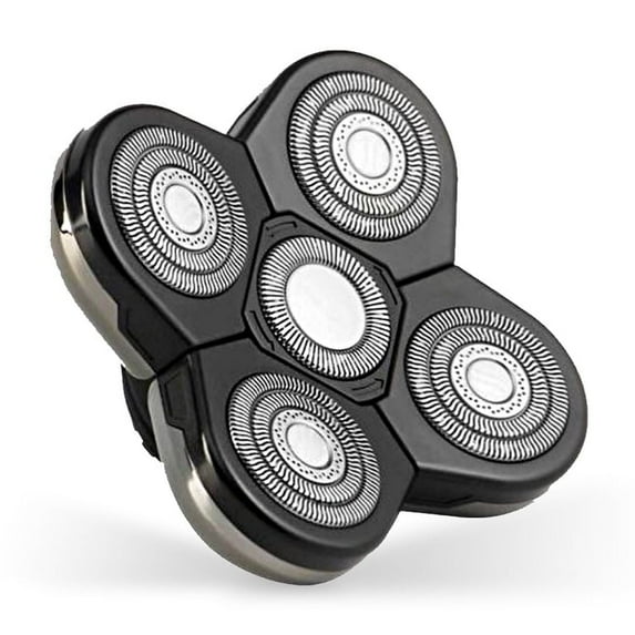 Skull Shaver Baron Blade 5 Head Replacement | Electric Shaver Replacement Heads | 1 Piece | Black