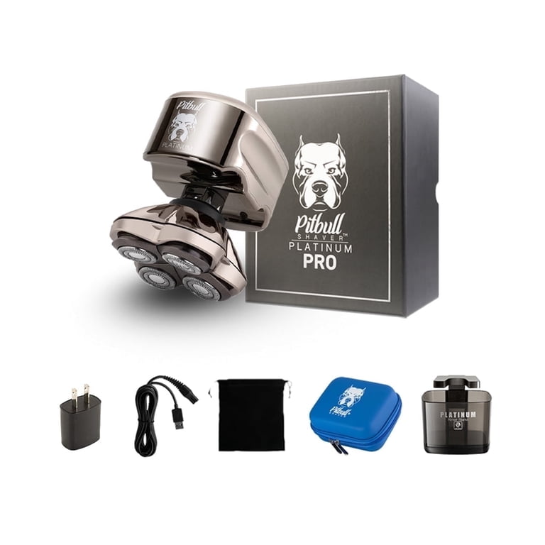 Skull Shaver Pitbull Platinum PRO 付属品完備 Skull Shaver Pitbull Platinum PRO Head and Face Shaver with USB