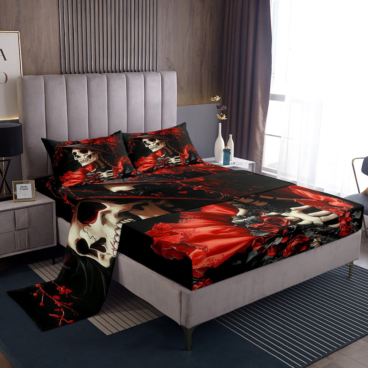 skull-sheet-set-couple-lover-sheets-twin-romantic-love-themed-bed