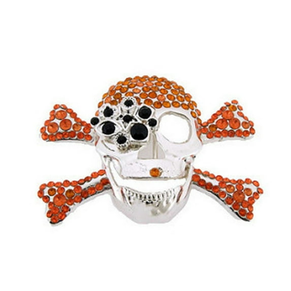 Skull Skeleton Belt Buckle Halloween Fashion Costume Gothic Tattoo Tribal Bling