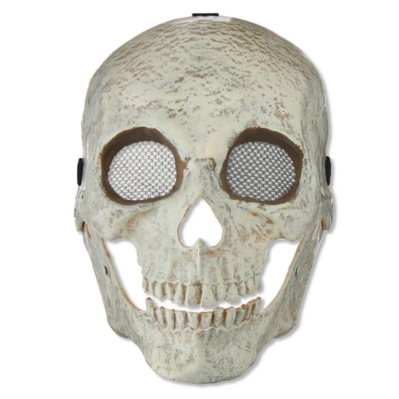 Skull Skeleton Mask for Adults, Bone, Unisex,Halloween Costume Accessory for Adults, by Way to Celebrate