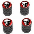 thumbnail image 1 of Skull Skeleton Tire Rim Wheel Aluminum Valve Stem Caps, Multiple Colors, 1 of 1