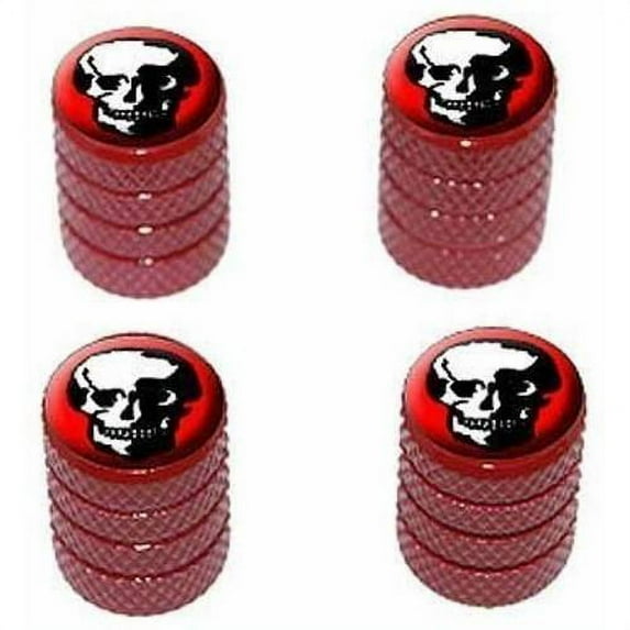 Skull Skeleton Tire Rim Wheel Aluminum Valve Stem Caps, Multiple Colors