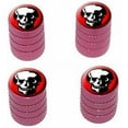 thumbnail image 1 of Skull Skeleton Tire Rim Wheel Aluminum Valve Stem Caps, Multiple Colors, 1 of 1
