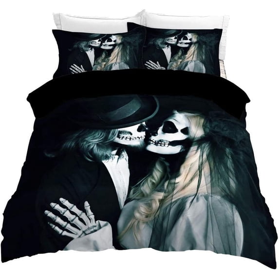 Skull Skull Duvet Cover Set,Bedding Set for Kids and Adult, Home Decor,Twin Size