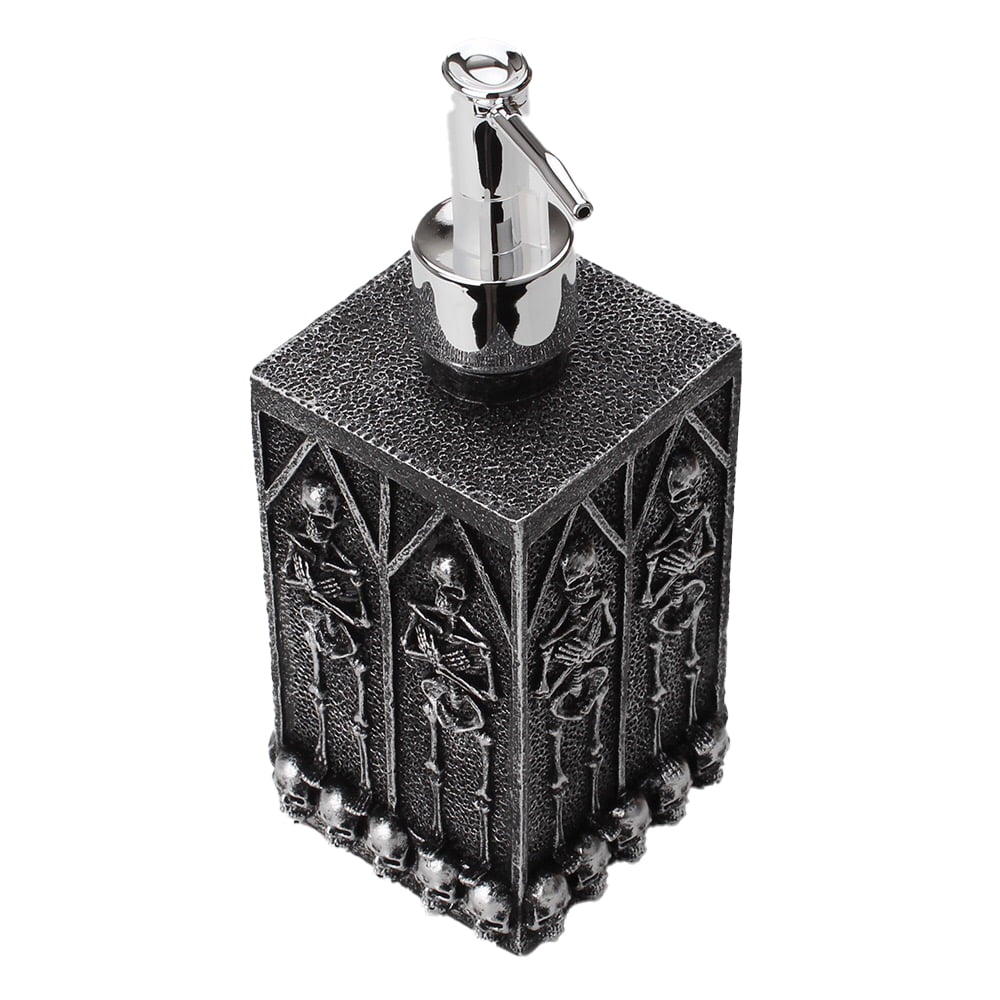 Skull Soap Dispenser Refillable Hand Liquid Lotion Bottle Punk Skeleton Sanitizer Container for Kitchen Bathroom Halloween Decoration 450ML Gifts