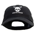 thumbnail image 1 of Skull Special Forces Embroidered Low Profile Dyed Cotton Twill Cap - Black OSFM, 1 of 5