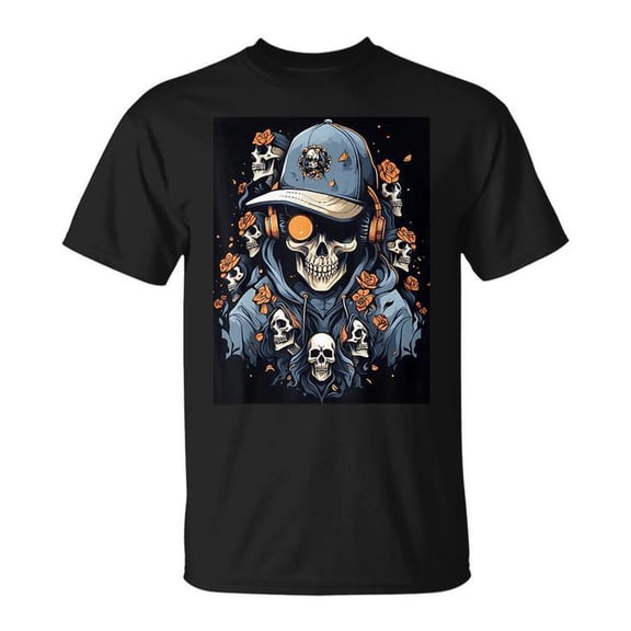 Skull Spectrum Bright Colors Define This Edgy Urban Graphic UnisexT-shirt