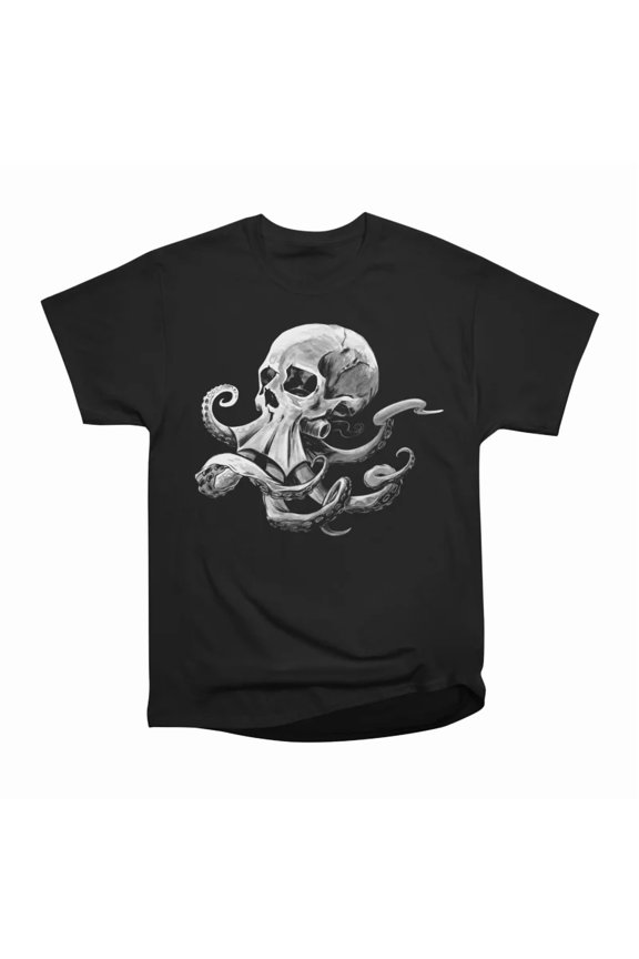 Skull Squid T-Shirt Tee Gift For Him Merch For Her Apparel For Friend