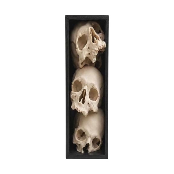 Skull Stack Bookend Decoration Gothic Bookshelf Ornament 3D Printed Figurine Dark Academia Home Decor Gift