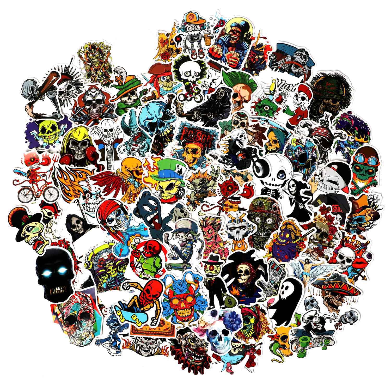 Horror Stickers Pack 100pcs, Vinyl Punk Stickers, Horror Stickers for Water  Bottle Helmet Laptop, Horror Gifts for Adults Teens, Car Luggage Bicycle  Motorcycle Computer Skateboard Decals 