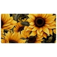 Skull Sunflower Kitchen Rugs Non Skid Kitchen Mats for Floor Cushioned