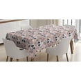 thumbnail image 1 of Ambesonne Skull Tablecloth Rectangular Table Cover, Day of the Dead Theme, 60"x90", White Blush Black, 1 of 4