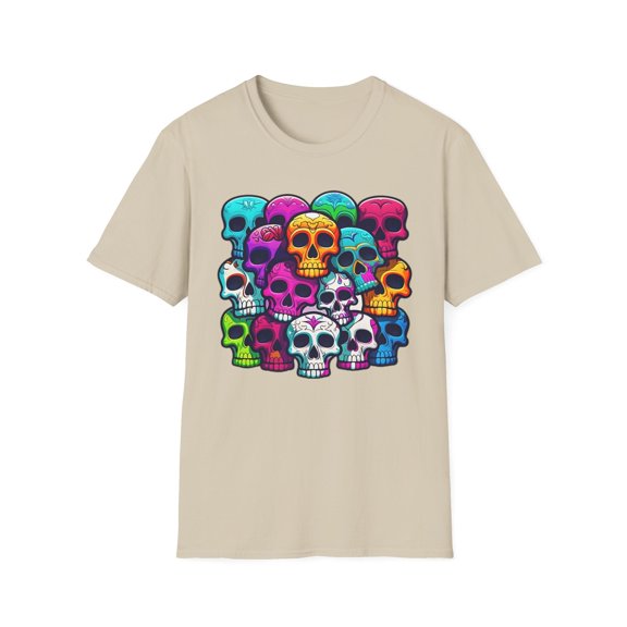 Skull Tee Shirt, Skeleton Shirt, Shirt with Skull, Shirt with Skeleton