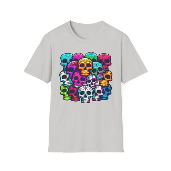 Skull Tee Shirt, Skeleton Shirt, Shirt with Skull, Shirt with Skeleton