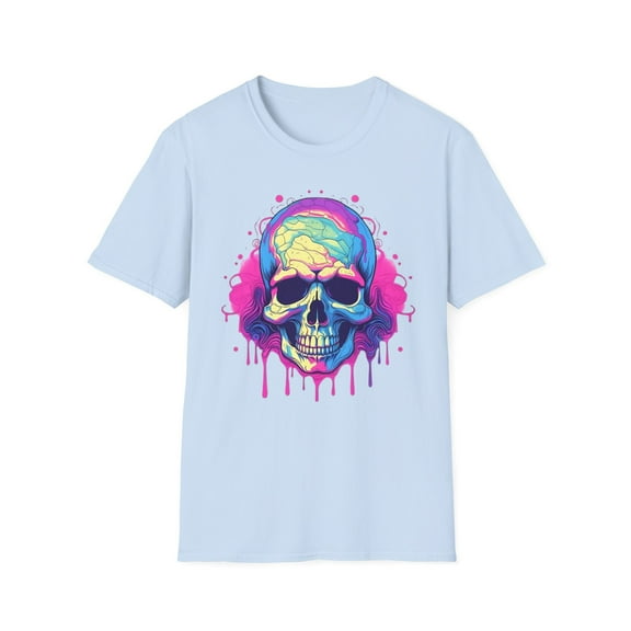 Skull Tee Shirt, Skeleton Shirt, Shirt with Skull, Shirt with Skeleton