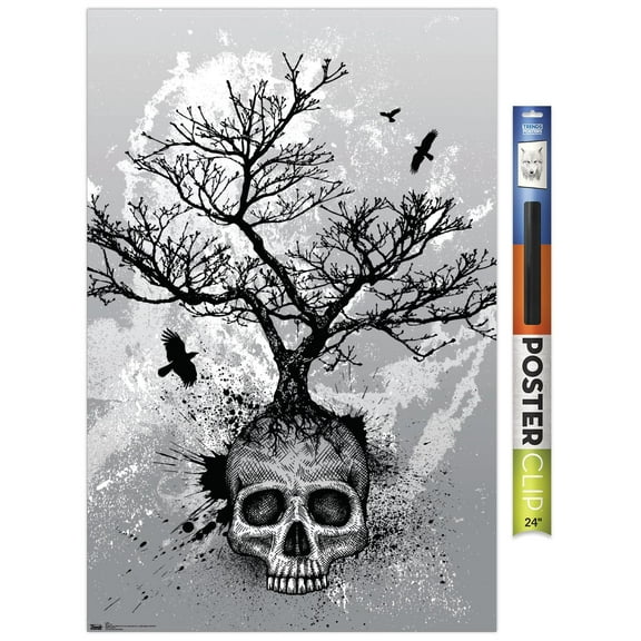 Skull - Tree Wall Poster, 22.375" x 34"