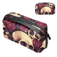 thumbnail image 1 of Skull USB Case Digital Bag Cord Organizer Box Charger Case Oxford Cloth Waterproof Electronics Storage Bag 5.9x9.44x3.14 in, 1 of 6