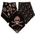 thumbnail image 1 of Skull Unisex 100% Cotton Multifunctional Bandana Head Wrap Multi-Packs, 3 Pieces Set, 1 of 1