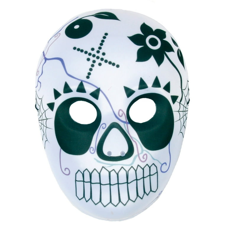 Day Of The Dead Plastic Masks Unisex Day Of The Dead Plastic Masks Unisex