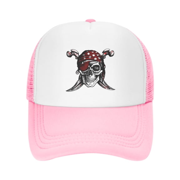 Skull Unisex Trucker Hats for Men Women Adjustable Casual Baseball Caps for Outdoor Activities Dad Cap