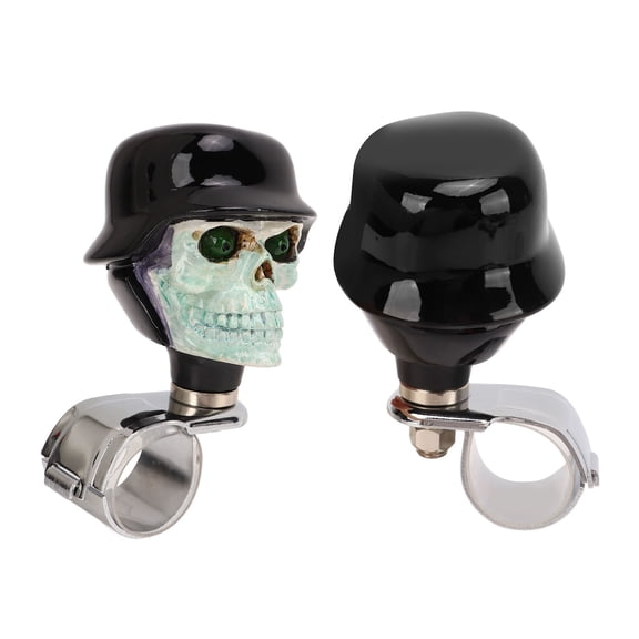 Skull Universal Assist Control Spinner Handle Suicide Grip for Car Tractor Truck Boat Heavy Duty Resin Wheel Ball Knob Accessory