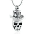thumbnail image 1 of Skull Urn Necklace for Ashes for Pet Human Cremation Jewelry Pendant Memorial Ash Keepsake for Men Women, 1 of 7