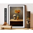 thumbnail image 1 of Skull Wall Art Dia De Los Muertos Skull Poster Moody Vintage Poster Spooky Fall Decor Decorations Home Decor, 12x18 UNFRAMED, 1 of 3