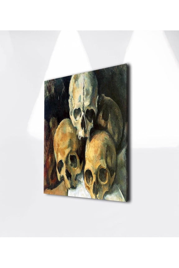 Skull Wall Art Print, Paul Cezanne Skull, Gothic Home Decor, Dark Academia Art, Macabre Art, Art, Skull Artwork Poster Decor, Size 8x12 UNFFRAMED F03.1.8l1724