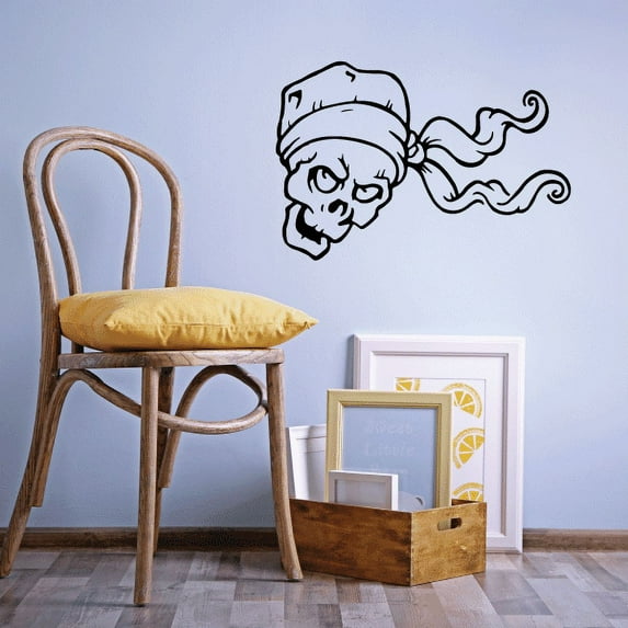 Skull Wall Decal - Vinyl Decal - Car Decal - CF462 - 36 Inches