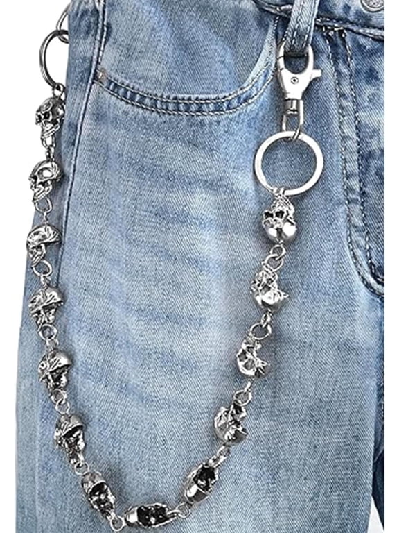 Skull Wallet Chain - Biker Jean Pocket Chain - Unisex Pant Trouser Chain