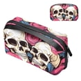 thumbnail image 1 of Skull Waterproof Oxford Cloth Storage Box for Electronic Devices - 5.9x9.44x3.14 Inches - Travel Organizer and Cord Organizer for Small Electronics - Easy to Use, 1 of 6