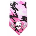 thumbnail image 1 of Skull Wings Screen Print Bandana, Pink Camo, 1 of 1
