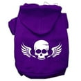 thumbnail image 1 of Skull Wings Screen Print Pet Hoodies, Purple - 2XL - Size 18, 1 of 1