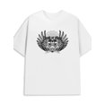 thumbnail image 1 of Greenink Skull Wings Tee men 180G 100% Cotton white Fashion Unisex Shirt Short Sleeve tshirts Funny Unisex Shirt Graphic tshirts Basic Unisex Shirt Cotton tshirts, 1 of 7