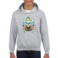 thumbnail image 1 of Skull With Dog Modern Style  Hoodie Juniors -Image by Shutterstock,  Medium, 1 of 4