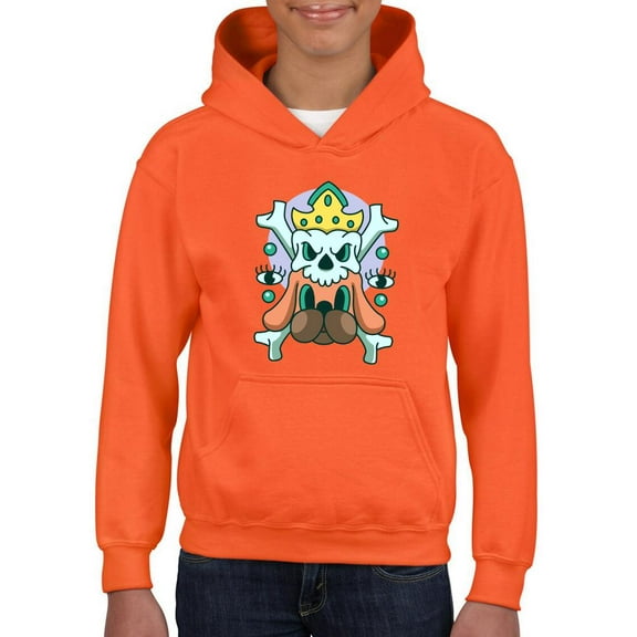 Skull With Dog Modern Style  Hoodie Juniors -Image by Shutterstock,  Small