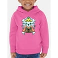 thumbnail image 1 of Skull With Dog Modern Style  Hoodie Toddler -Image by Shutterstock,  2 Toddler, 1 of 4