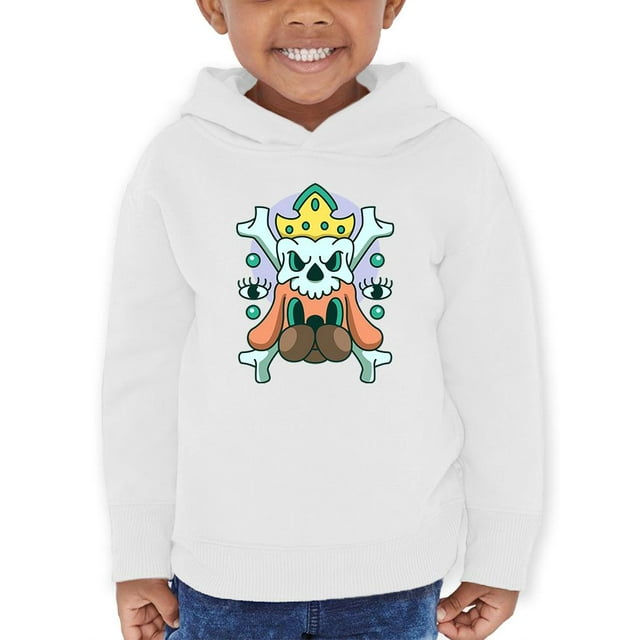 Skull With Dog Modern Style  Hoodie Toddler -Image by Shutterstock,  5 Toddler