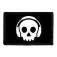 thumbnail image 1 of Skull with Headphones - Removable Patch, 1 of 3