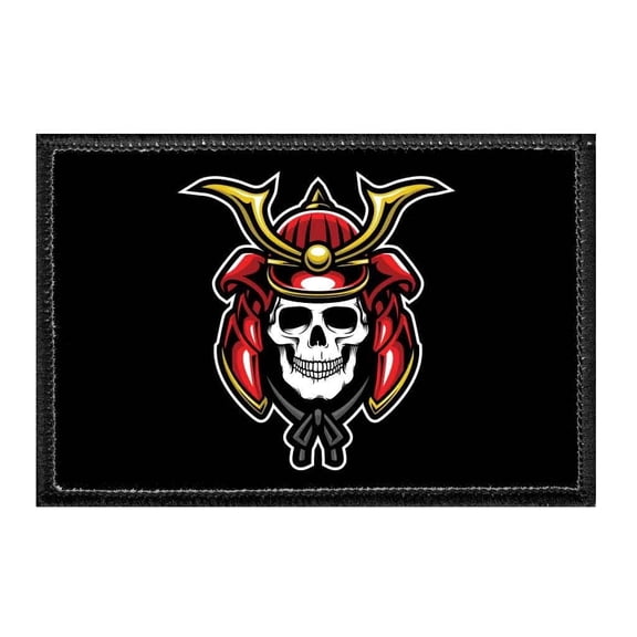 Skull With Samurai Helmet - Removable Patch
