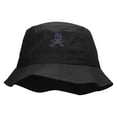 thumbnail image 1 of Skull and Blades Embroidered Bucket Hat - Black OSFM, 1 of 5