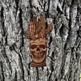 thumbnail image 1 of Skull and Cactus - Cedar Ornament, 1 of 4