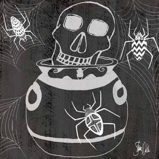 Skull and Caldron Canvas Art - Shanni Welsh (24 x 24)