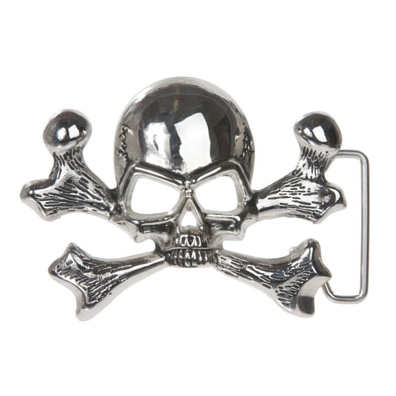 Skull and Cross Bone Pirate Belt Buckle