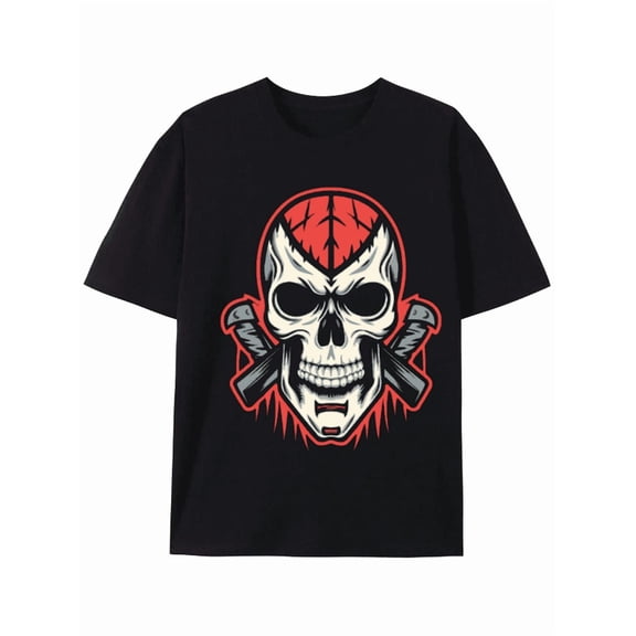 Skull and Crossbones Graphic Tee - Bold and Edgy Design