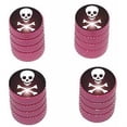 thumbnail image 1 of Skull and Crossbones Pirate Tire Rim Wheel Aluminum Valve Stem Caps, Multiple Colors, 1 of 1