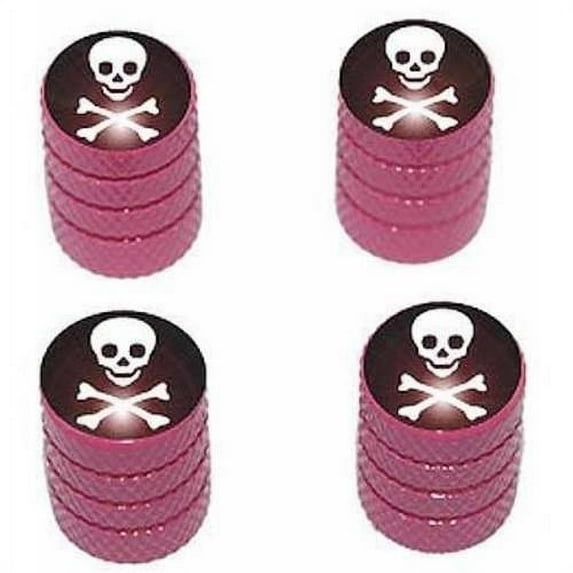 Skull and Crossbones Pirate Tire Rim Wheel Aluminum Valve Stem Caps, Multiple Colors