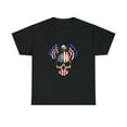 thumbnail image 1 of Skull and Eagle American Flag Colors Independence Day T-Shirt, 1 of 3