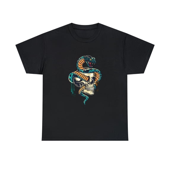 Skull and Snake Halloween T-Shirt